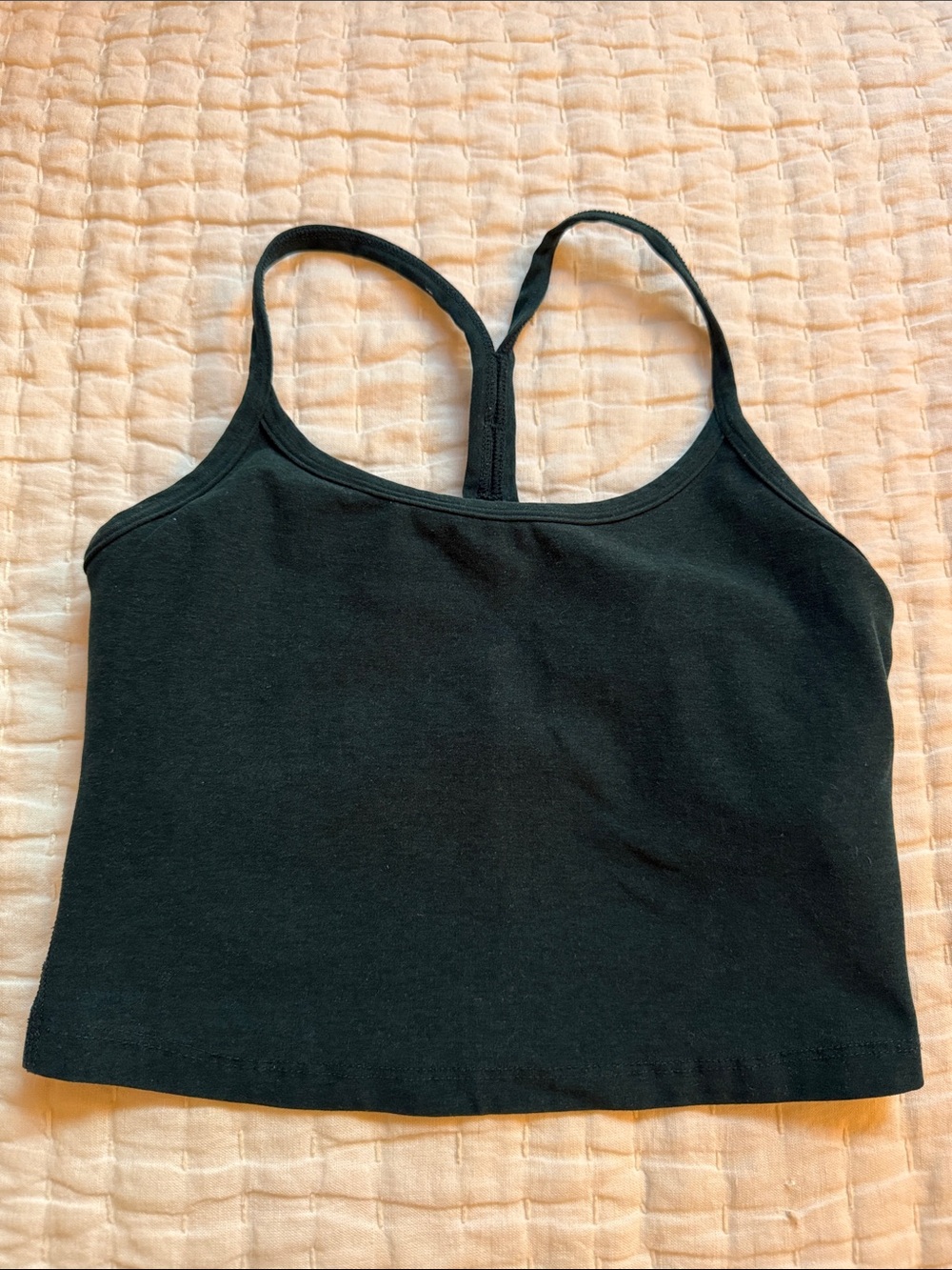 Beyond Yoga Black Racerback Crop Tank